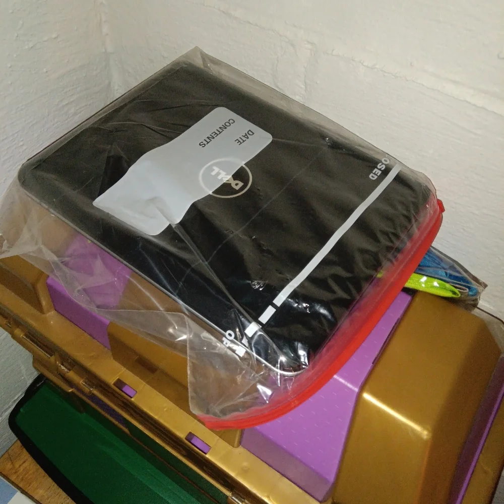 Mini dell laptop with portals for phones computers ETC.